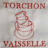 Torchon brodé