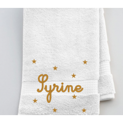 Serviette de toilette Super mamie avec des coeurs