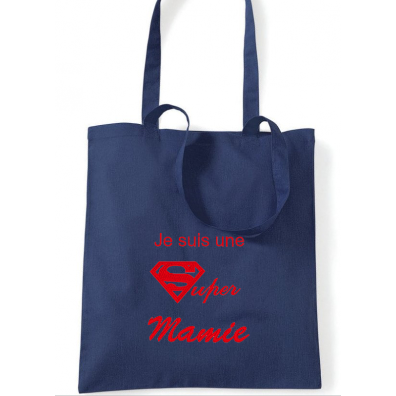 Tote bag je suis une super mamie