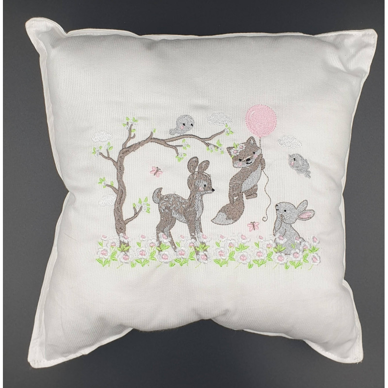 Coussin les amis de la forêt