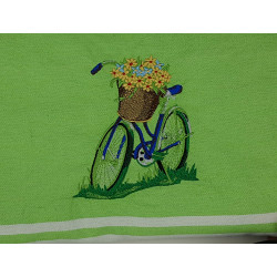 Fouta Vélo fleuri