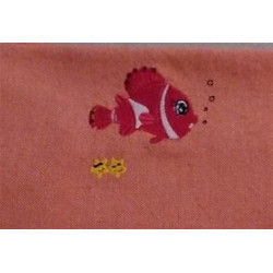 Fouta poisson rouge