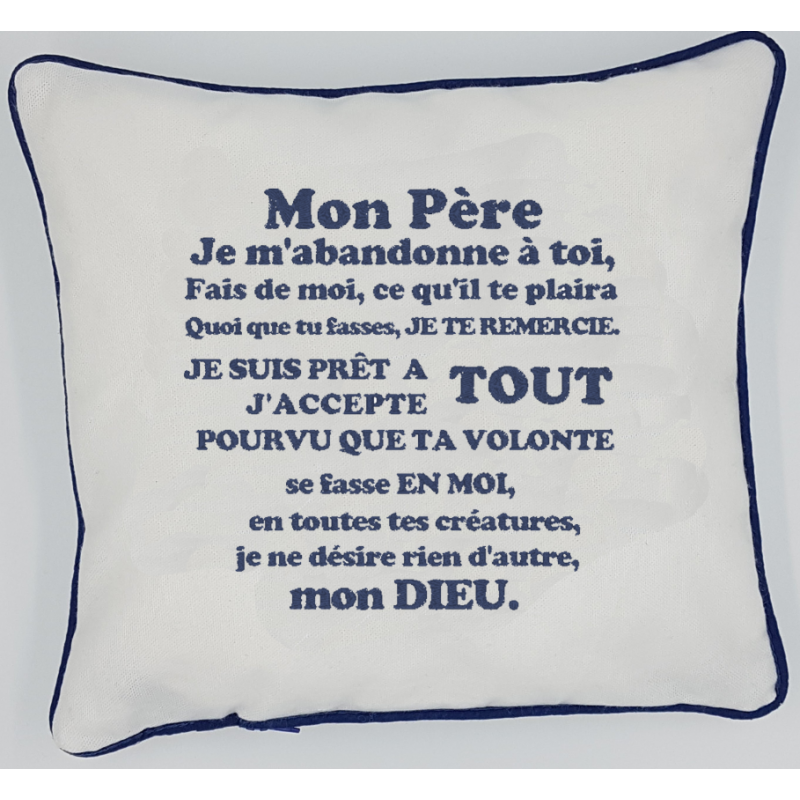 Coussin Prière Charles de Foucauld