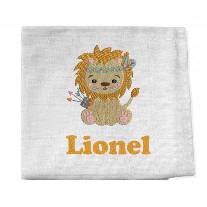 Lange brodé Lion