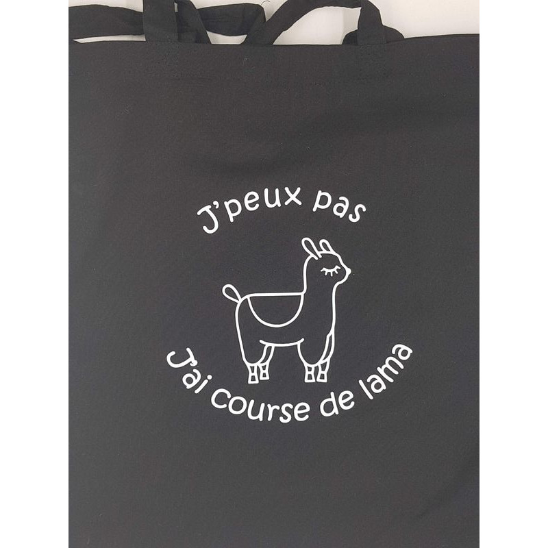 Tote bag brodé Lama