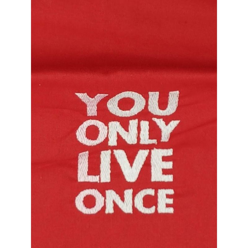 Tote bag brodé YOLO