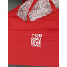 Tote bag brodé YOLO