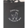 Tote bag brodé. Je suis la reine des caprices