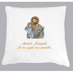 Coussin Broderie de Saint Joseph