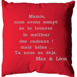 Coussin mamie... tu nous as déjà