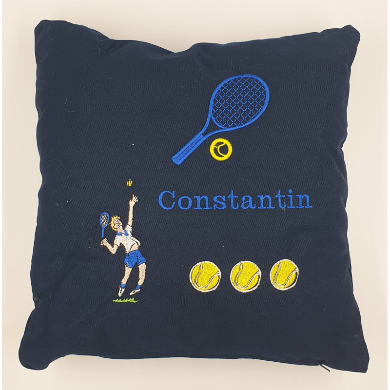 Coussin sur le thème du tennis