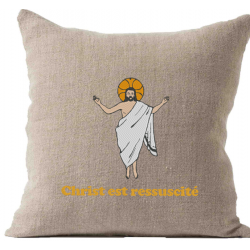 Coussin Jésus est ressuscité