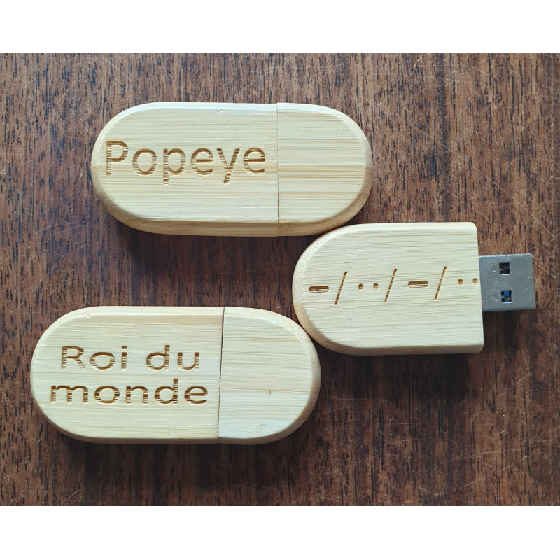 Clé usb gravée