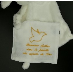 Peluche, lapin baptême ou naissance