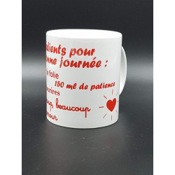 Tasse "Ingrédients pour une bonne journée"