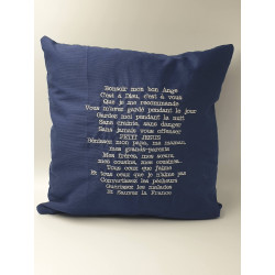 Coussin avec votre texte