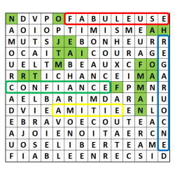 Tasse "Mots mêlés" personnalisé