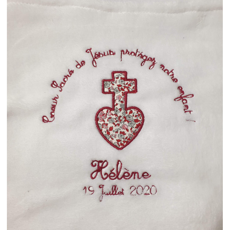 Couverture polaire Coeur sacré de Jésus