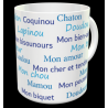 Tasse "surnoms d'amoureux personnalisable"