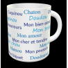 Tasse "surnoms d'amoureux personnalisable"