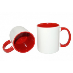 Tasse "Coeur Surnoms en rouge" personnalisable