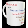 Tasse "Mon mari tu es ..." personnalisable