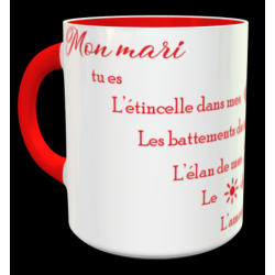 Tasse "Mon mari tu es ..." personnalisable