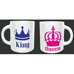 Tasse "King et Queen"personnalisable