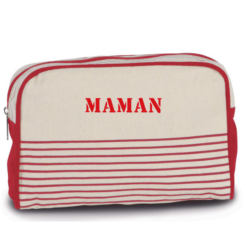 Trousse de toilette marinière Maman