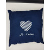 Coussin "Saint Valentin" marine