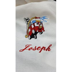 Serviette de table pompier pour enfant