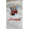 Serviette de table pompier pour enfant