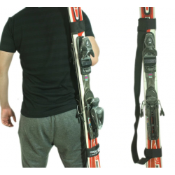 Sangle brodée pour porter les skis Loup