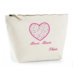 Trousse coeur en liberty