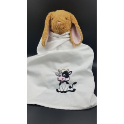 Serviette de table vache pour enfant