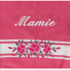 Fouta mamie avec des roses