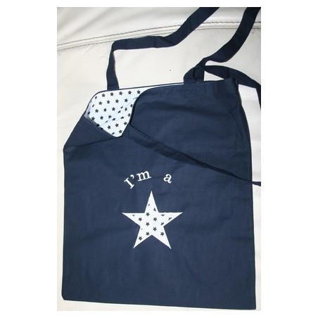 Tote bag avec des broderies des 2 cotés du sac