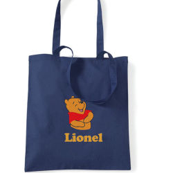 Tote bag brodé Winnie l'ourson