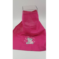 Serviette de table colorée brodée pour enfant 2