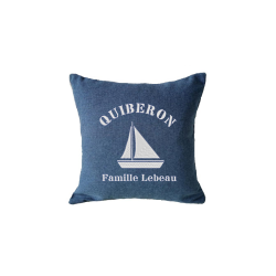 Coussin en lin personnalisé