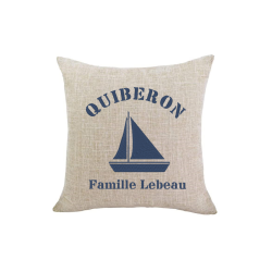 Coussin en lin personnalisé