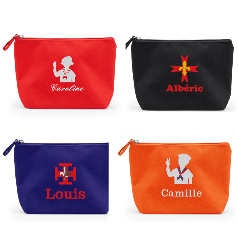 Trousse imperméable brodée