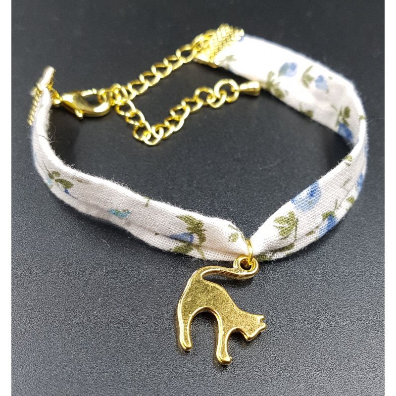 Bracelet Chat doré