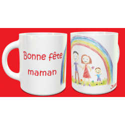 Tasse "Bonne fête maman" personnalisable