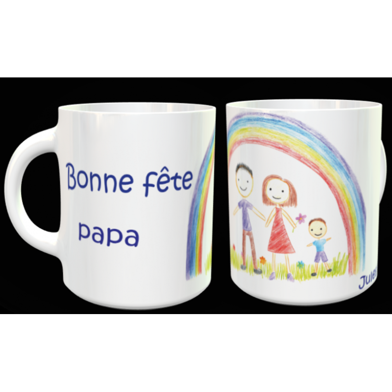 Tasse "Bonne fête Papa" personnalisable