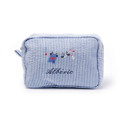 Trousse rayée brodée Petit bateau