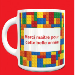 Tasse Merci maître LEGO personnalisable