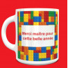 Tasse Merci maître LEGO personnalisable