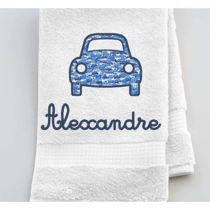 Serviette de toilette Voiture en liberty