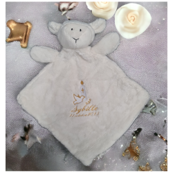 Peluche de baptême brodée